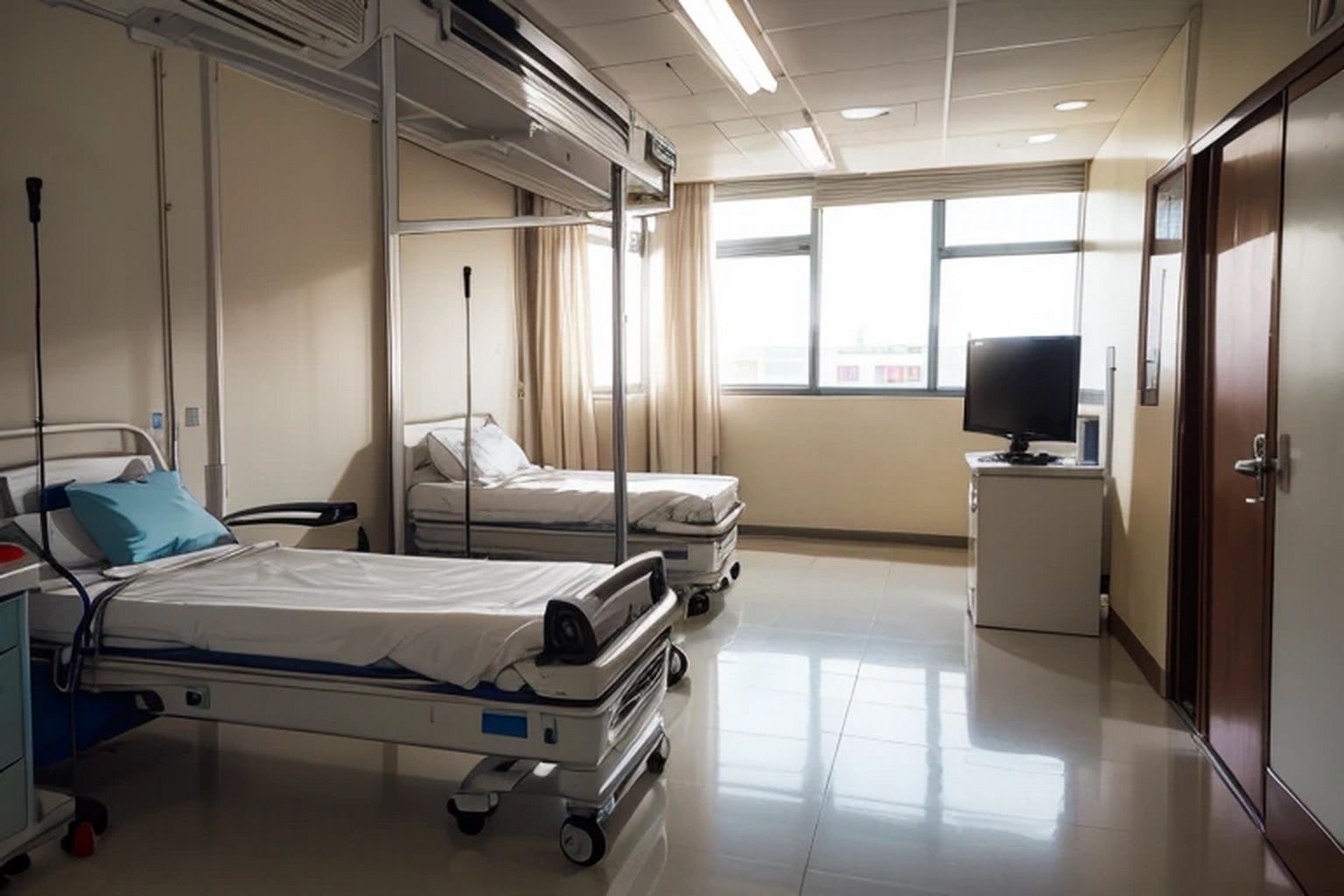 サンプル画像3:病院  背景素材(豊川内角) [d_515245]