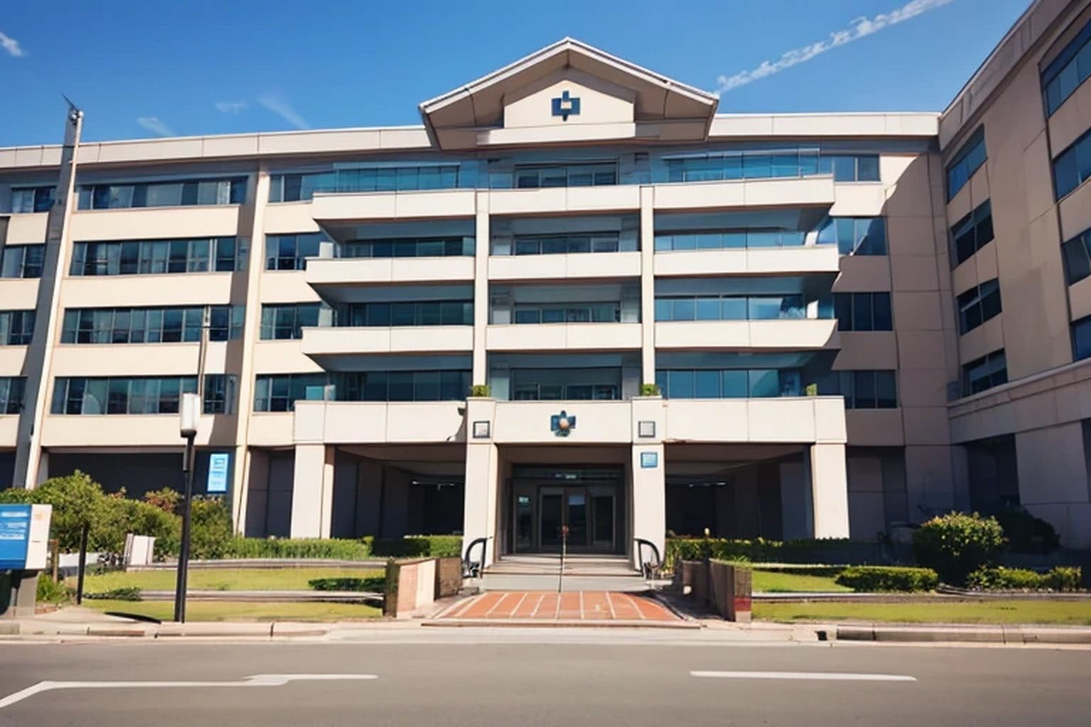 サンプル画像6:病院  背景素材(豊川内角) [d_515245]