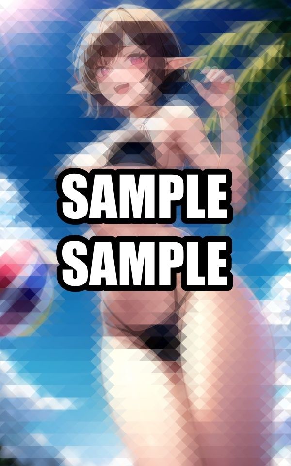 見下ろしてくるビキニのエルフさんの画像6