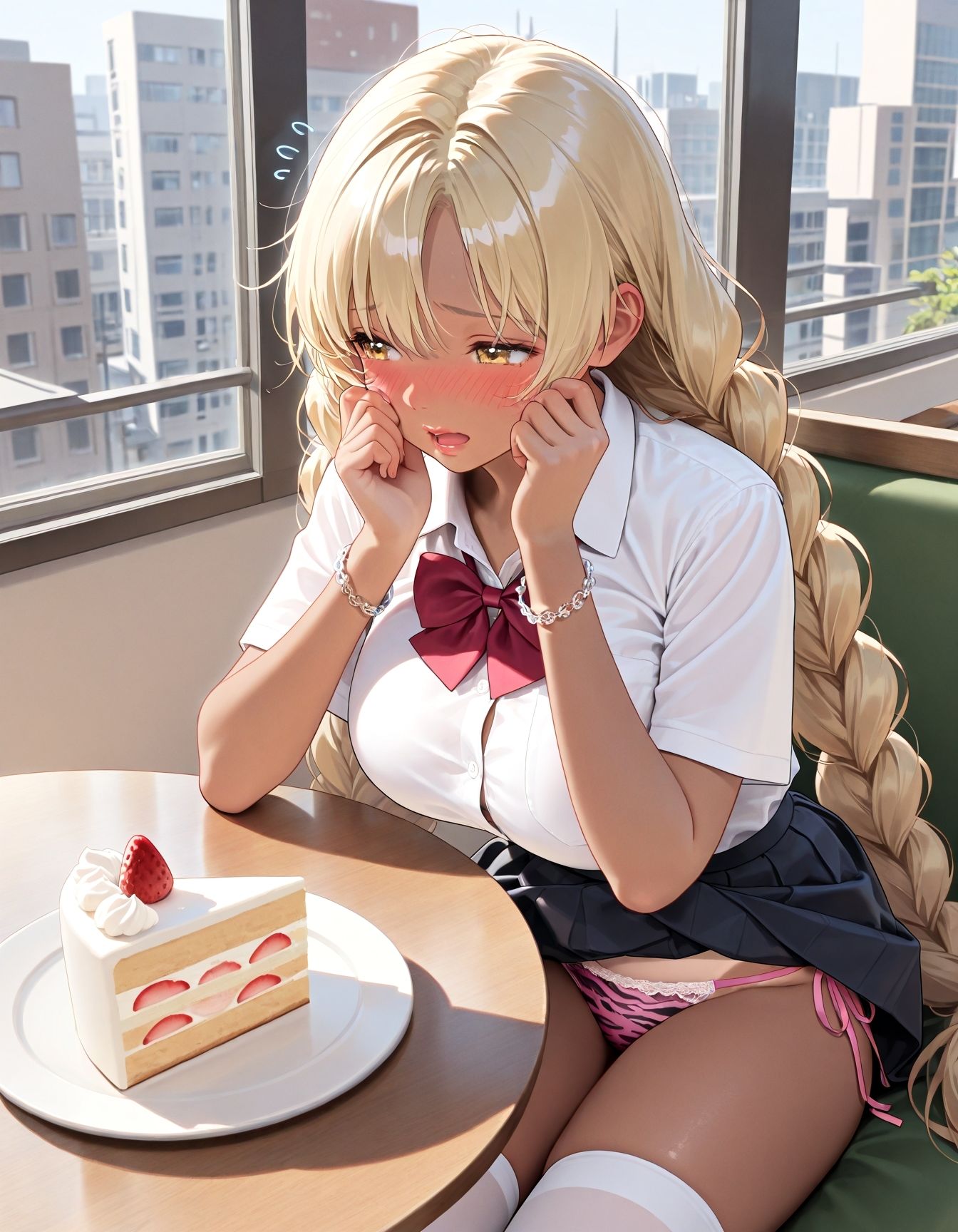 サンプル画像1:今ここでパンツ見せて 〜誰にもバレないようにね〜(ニッチッチ) [d_515357]