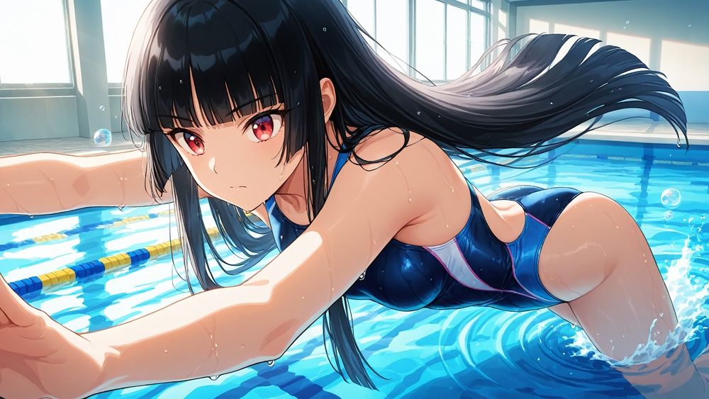 サンプル画像5:名門水泳部の先輩と後輩が放課後プールで挑む孕ませ特訓【FANZA専売】(ニート印刷所) [d_515360]