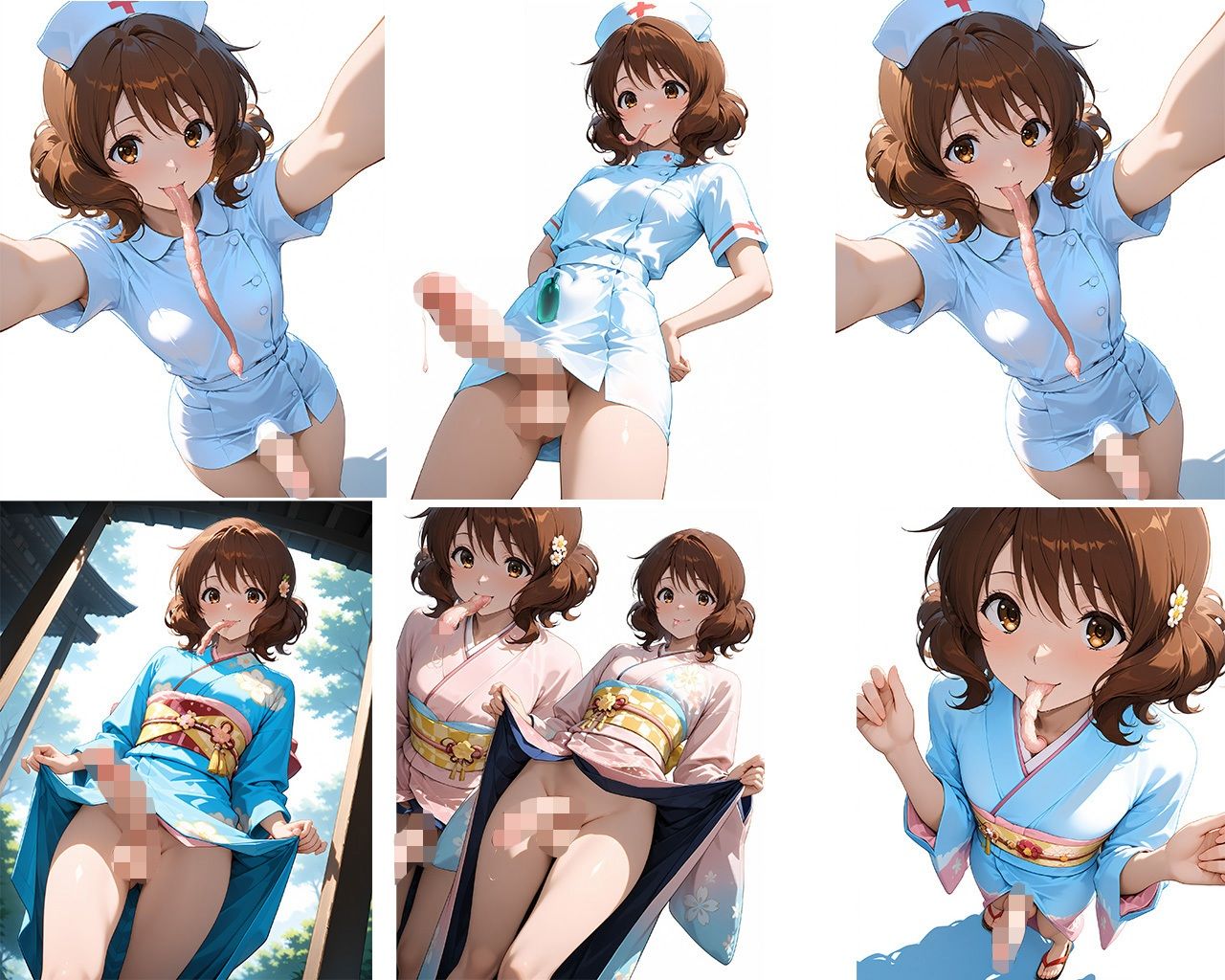 サンプル画像2:謎の生物に寄生されちゃった クミコ＆レイナ(いか大王) [d_515599]