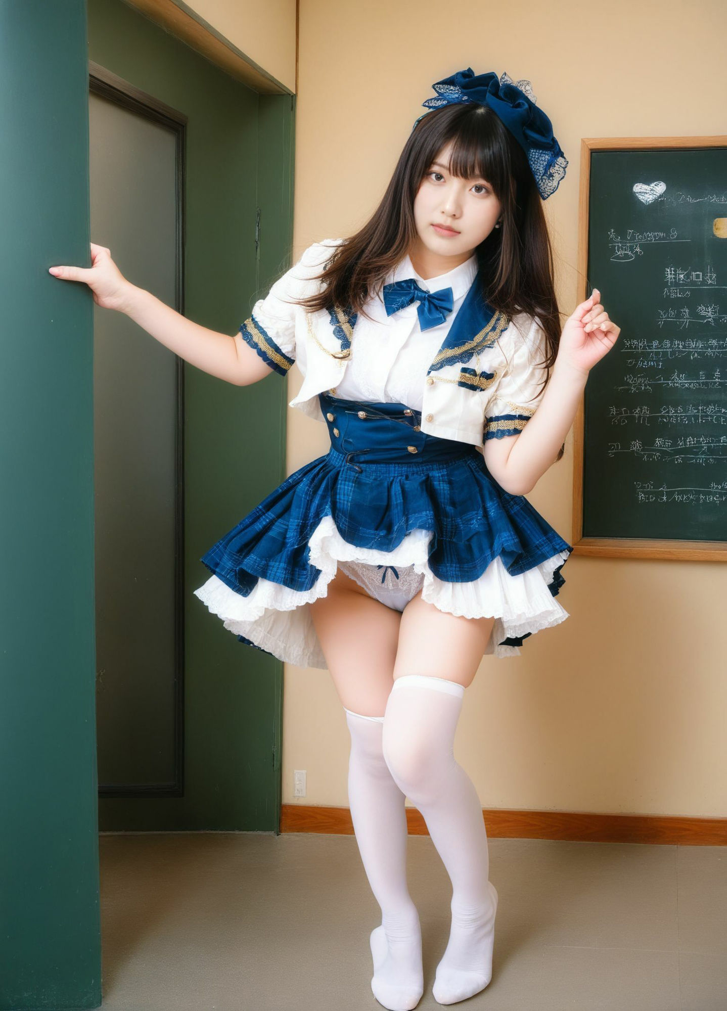 サンプル画像1:あんなこと、こんなこと、叶えてくれるアイドルのパンチラ集1(AIドルオフィス) [d_515694]