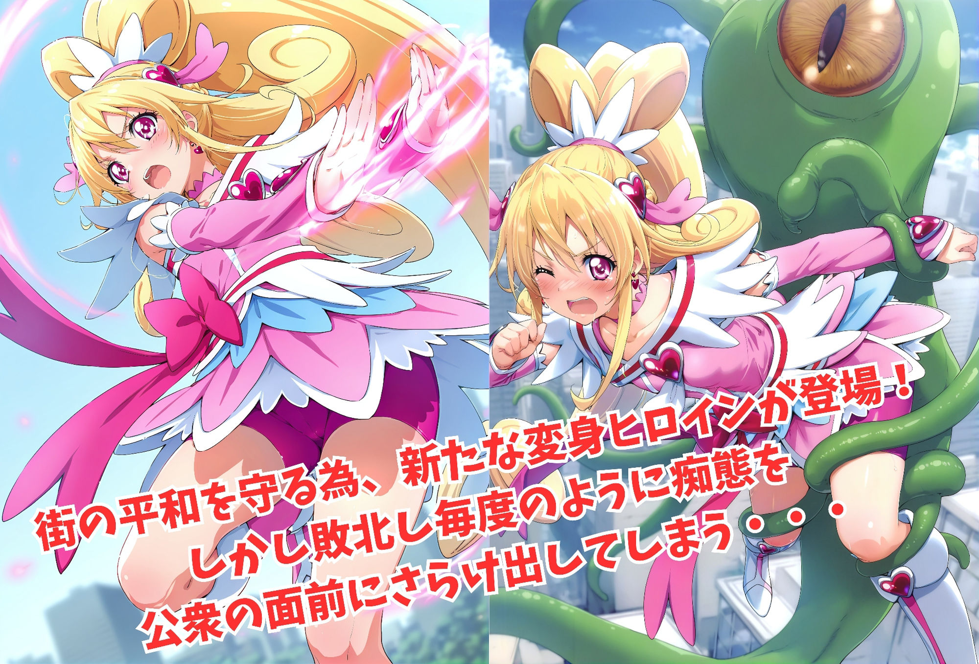 サンプル画像1:がんばれ！ハートちゃん☆(絵心あいのAI生成アトリエ) [d_515794]