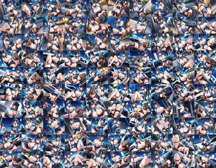 サンプル画像2:【訳あり】ロイヤリティフリー・パッケージ画像素材集:いけないポリスちゃん【通常編】(のー☆ぶらんど) [d_515795]