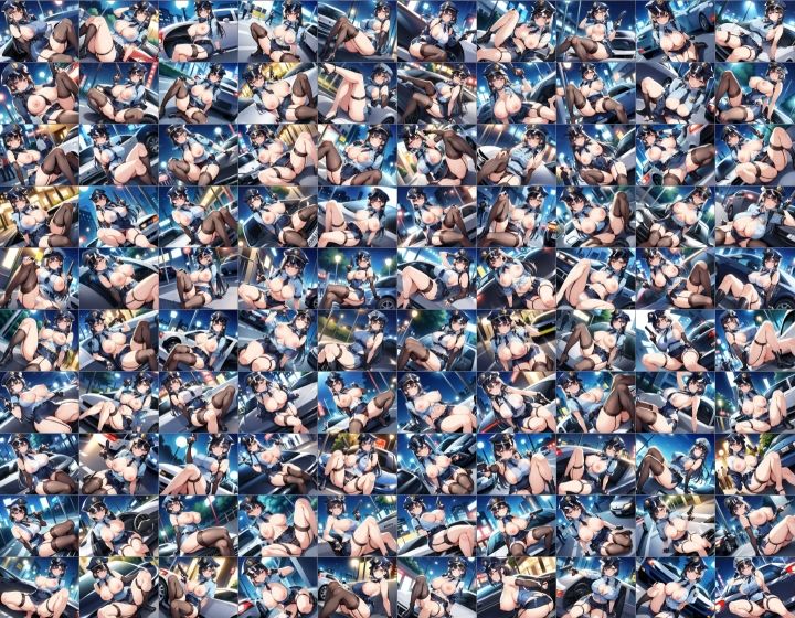 サンプル画像3:【訳あり】ロイヤリティフリー・パッケージ画像素材集:いけないポリスちゃん【通常編】(のー☆ぶらんど) [d_515795]