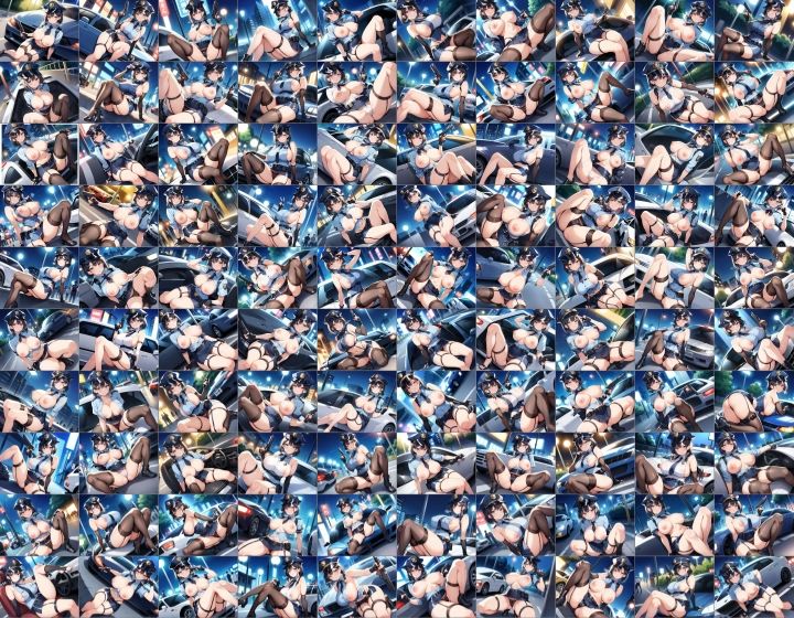 サンプル画像4:【訳あり】ロイヤリティフリー・パッケージ画像素材集:いけないポリスちゃん【通常編】(のー☆ぶらんど) [d_515795]