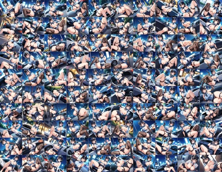 サンプル画像5:【訳あり】ロイヤリティフリー・パッケージ画像素材集:いけないポリスちゃん【通常編】(のー☆ぶらんど) [d_515795]