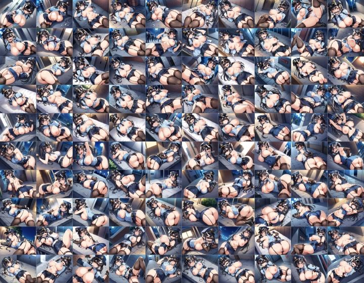 サンプル画像1:【訳あり】ロイヤリティフリー・パッケージ画像素材集:いけないポリスちゃん【拘束編】(のー☆ぶらんど) [d_515801]