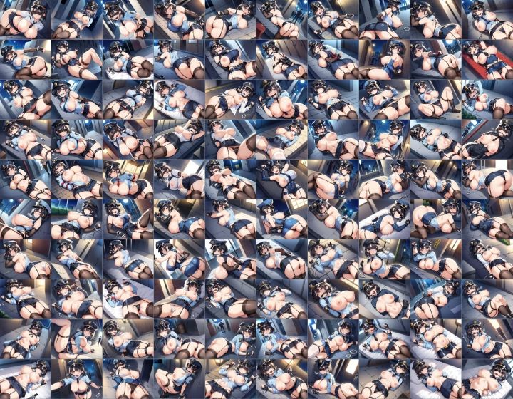 サンプル画像3:【訳あり】ロイヤリティフリー・パッケージ画像素材集:いけないポリスちゃん【拘束編】(のー☆ぶらんど) [d_515801]