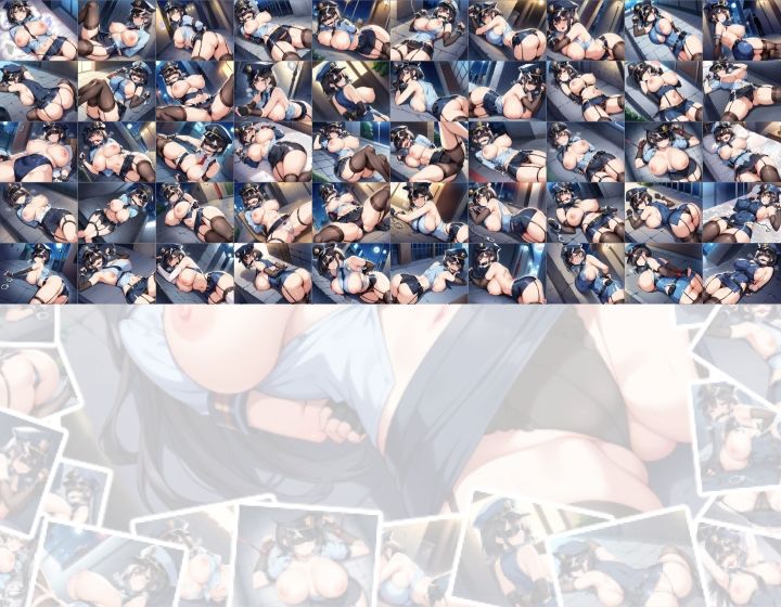 サンプル画像4:【訳あり】ロイヤリティフリー・パッケージ画像素材集:いけないポリスちゃん【拘束編】(のー☆ぶらんど) [d_515801]