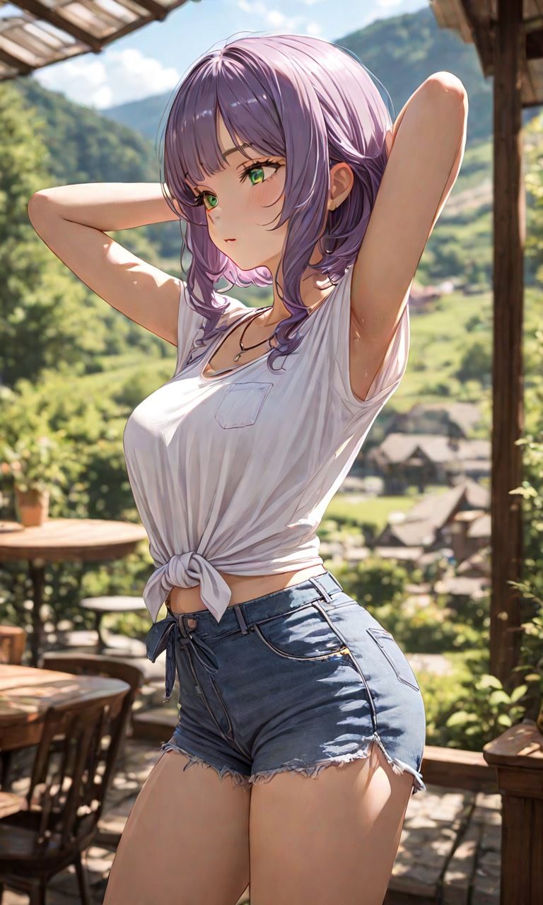 サンプル画像1:袖口から見える脇チラ(かるね) [d_515850]