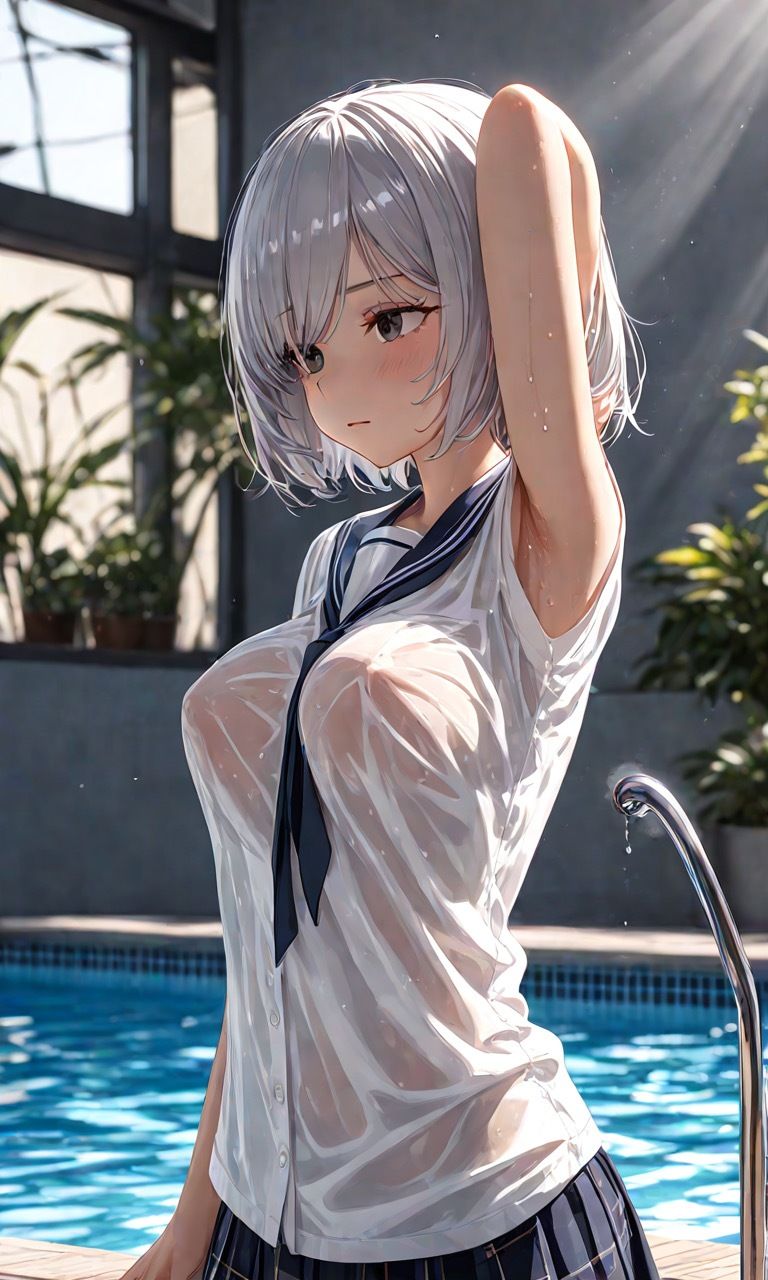 サンプル画像4:袖口から見える脇チラ(かるね) [d_515850]