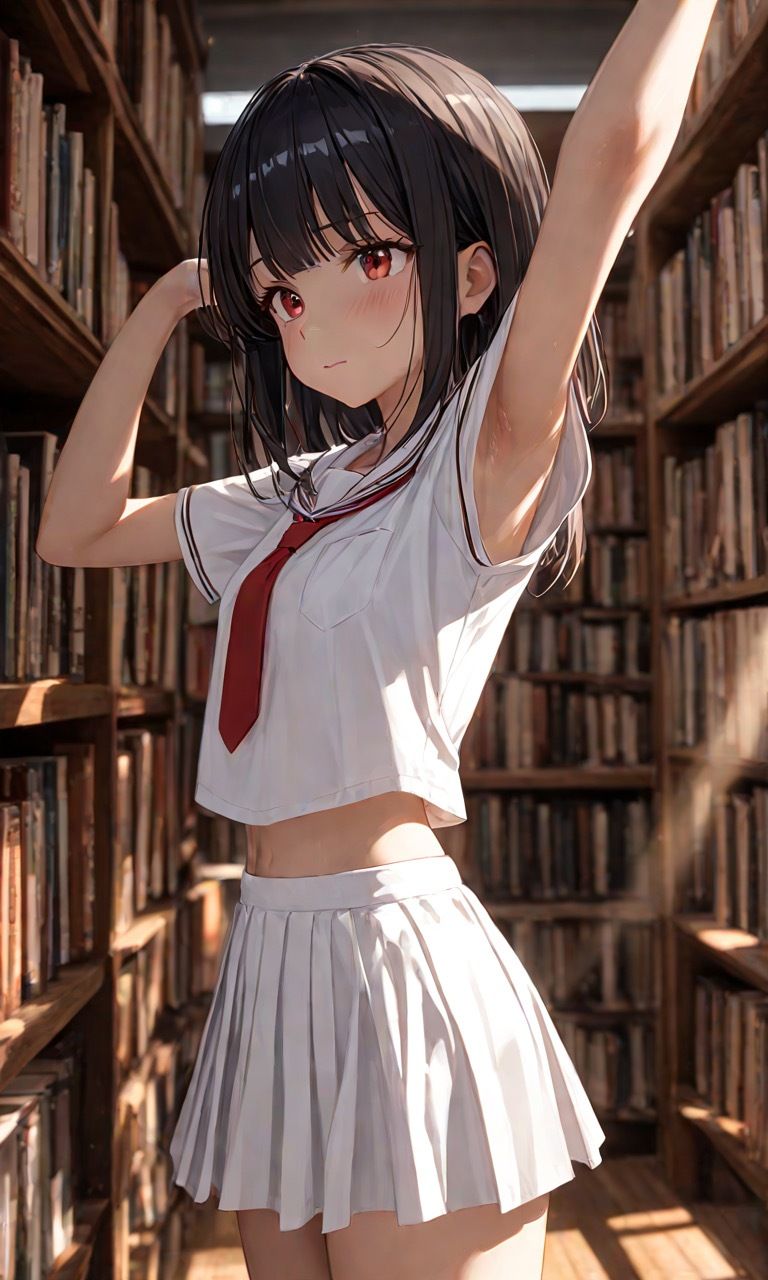 サンプル画像5:袖口から見える脇チラ(かるね) [d_515850]