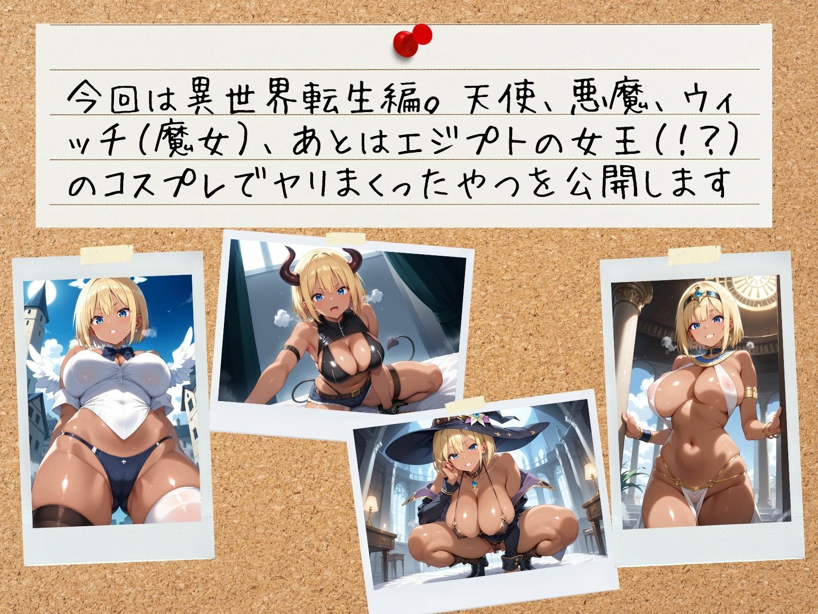 サンプル画像2:セフレの生ハメ写真公開します 金髪ショート爆乳黒ギャル 〜エリカ（21）〜 異世界転生編(J Butterfly) [d_515863]