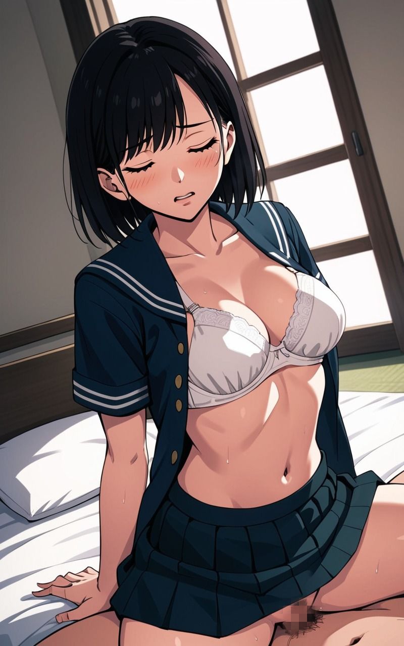 サンプル画像2:最高なセックスをさせてくれる欲求不満な女子校生たち(AI理想郷) [d_516017]