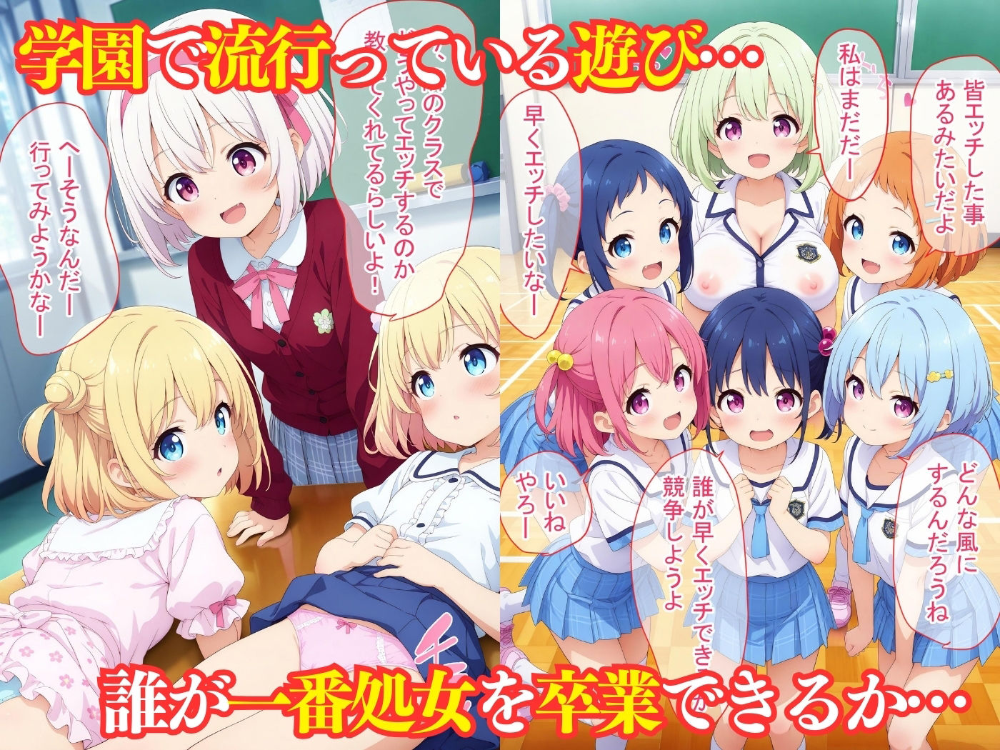 サンプル画像1:学校で流行のセックス？やって処女卒業してみた！(スクールパラダイス) [d_516088]