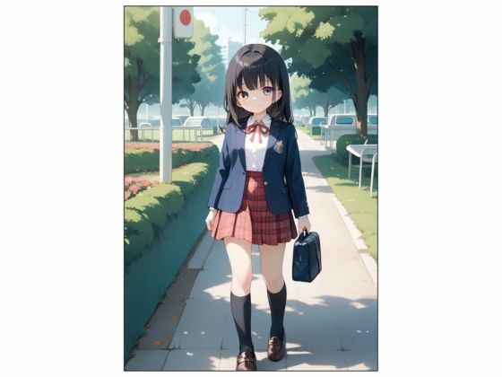 サンプル画像1:コスプレ美少女イラスト集 心愛ちゃん〜制服編〜(快楽園) [d_516099]