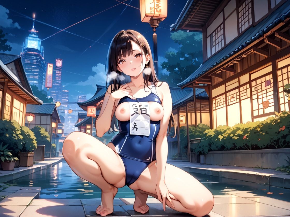 サンプル画像4:貧乳も巨乳もまとめて種付け スク水に顔射支配(デスピール) [d_516196]