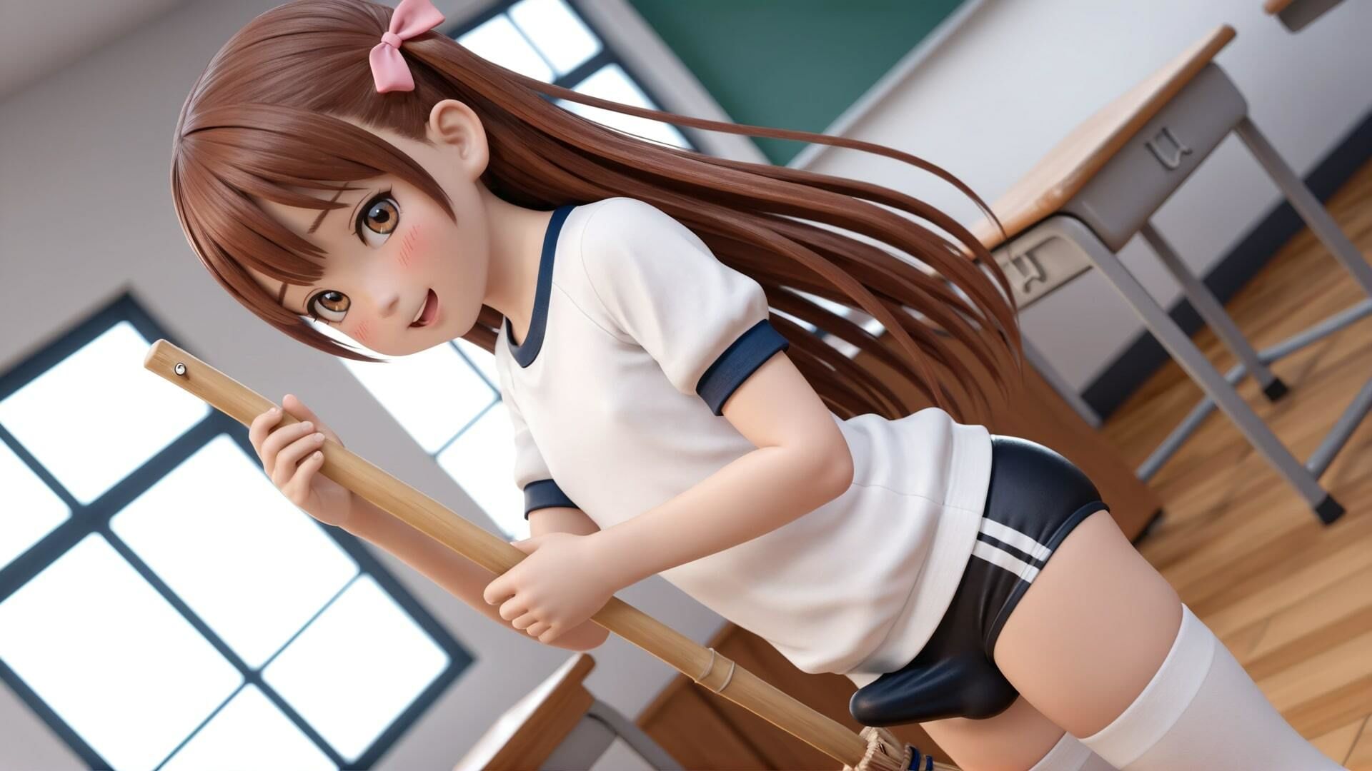 サンプル画像4:男の娘ほうき遊び(The End of Eternity) [d_516204]