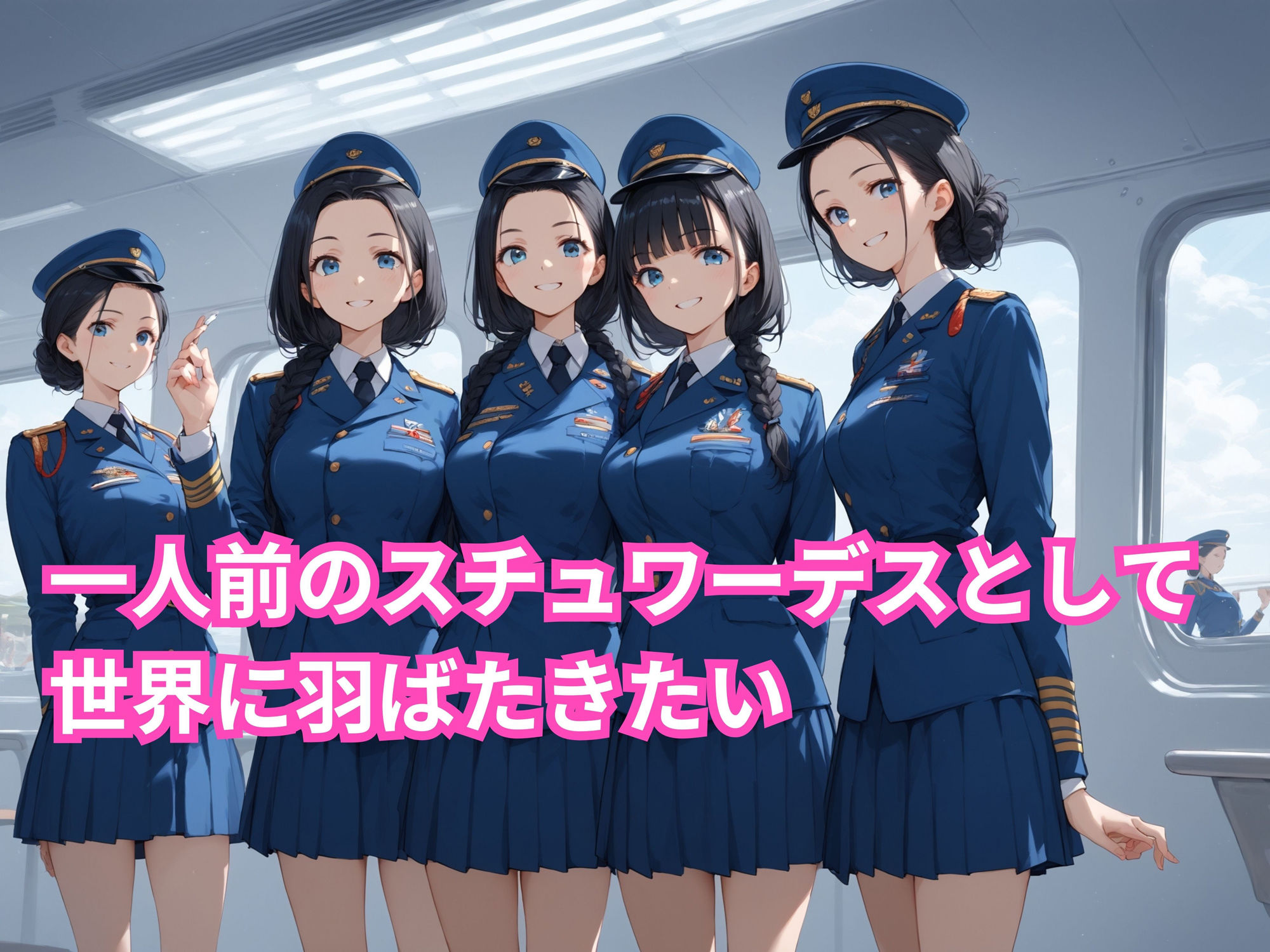 サンプル画像2:スチュワーデス養成学校(パンプキンちゃん) [d_516245]