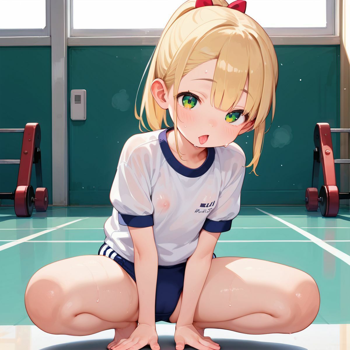 サンプル画像1:ブルマカフェで姪っ子といちゃらぶS●X03(ロリもち) [d_516288]