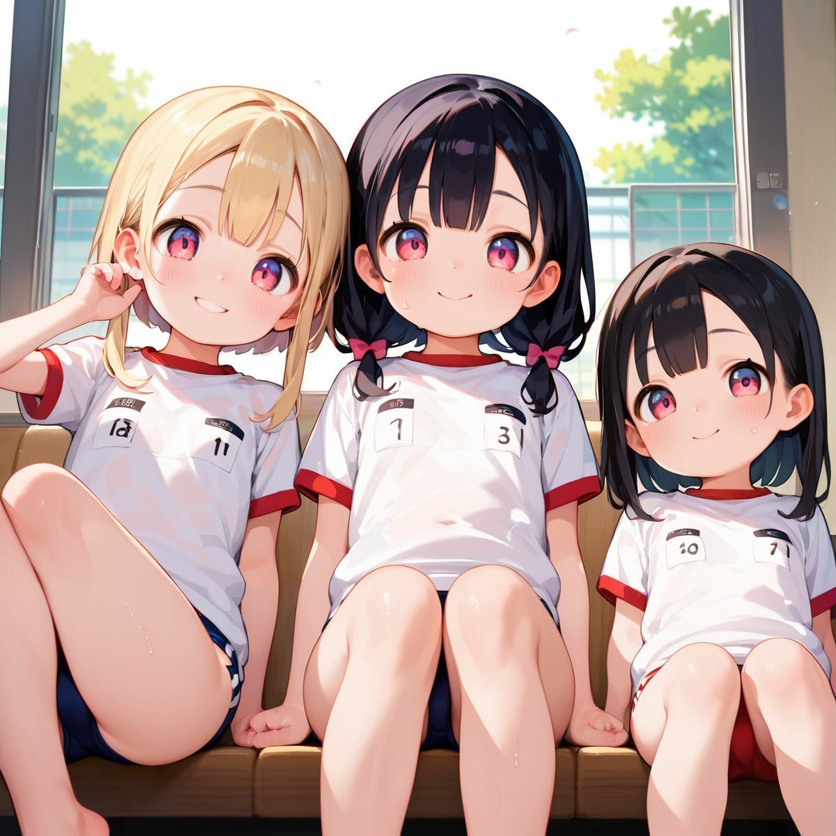 サンプル画像2:ブルマカフェで姪っ子といちゃらぶS●X03(ロリもち) [d_516288]