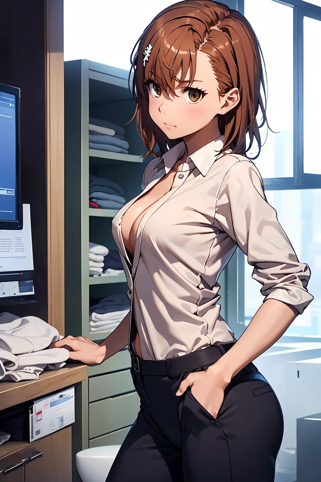 サンプル画像5:御坂〇琴  OLスーツコス（120枚）(ひぐまアート) [d_516375]