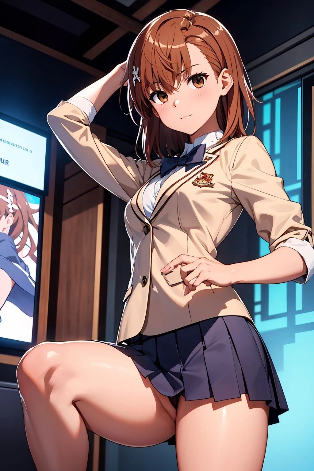 サンプル画像1:御坂〇琴  ブレザーJK制服(ひぐまアート) [d_516376]