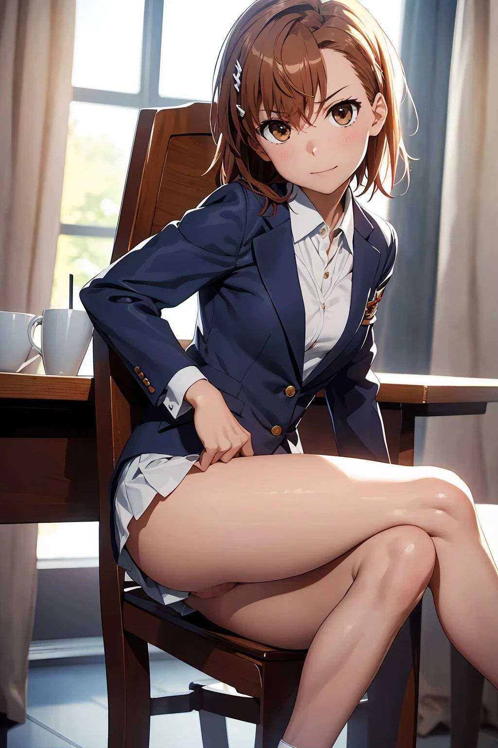 サンプル画像2:御坂〇琴  ブレザーJK制服(ひぐまアート) [d_516376]