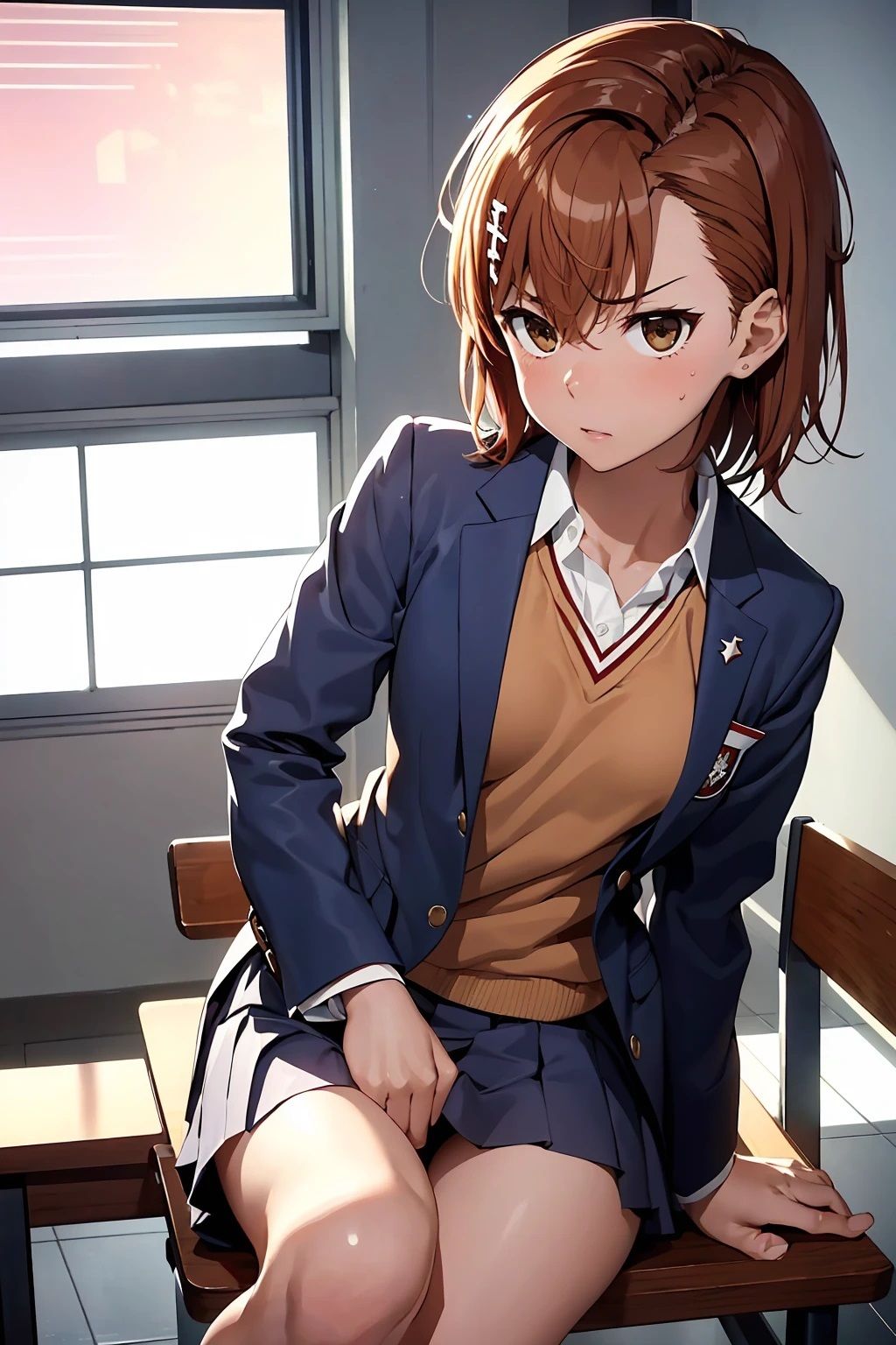 サンプル画像3:御坂〇琴  ブレザーJK制服(ひぐまアート) [d_516376]