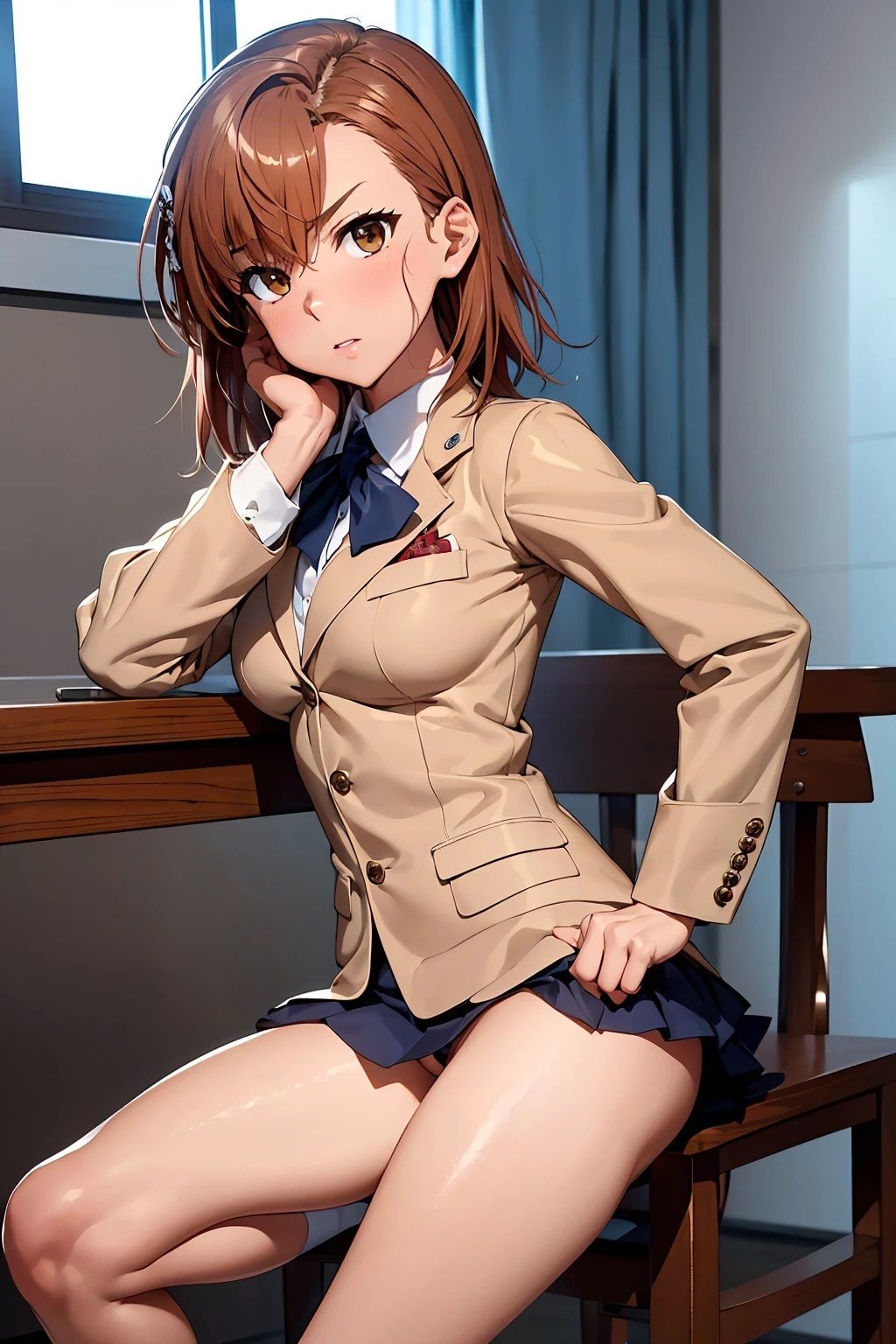 サンプル画像4:御坂〇琴  ブレザーJK制服(ひぐまアート) [d_516376]