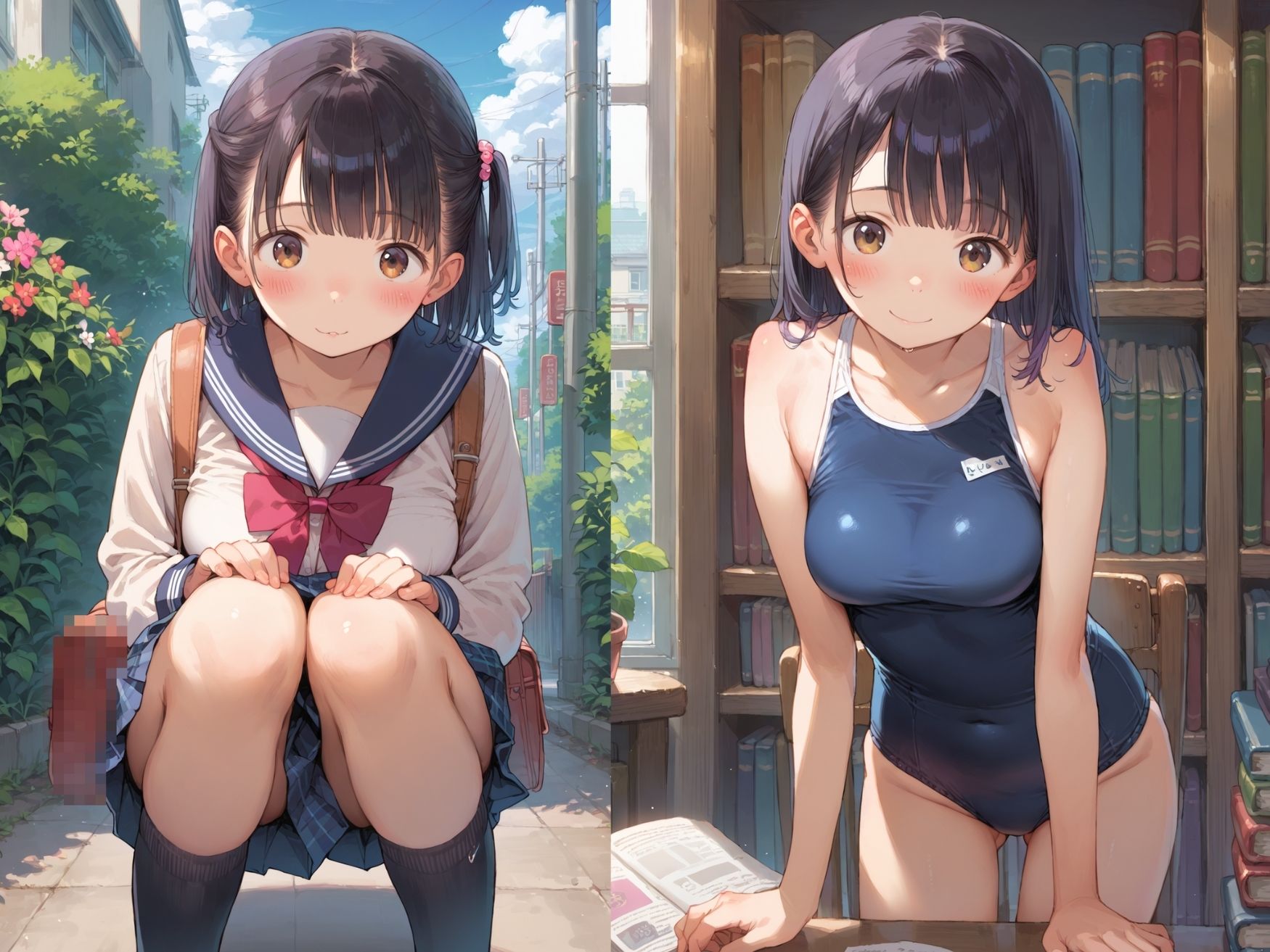 サンプル画像1:童顔巨乳学園へようこそ 思春期男子の楽園(ろりっ子暮らし) [d_516404]