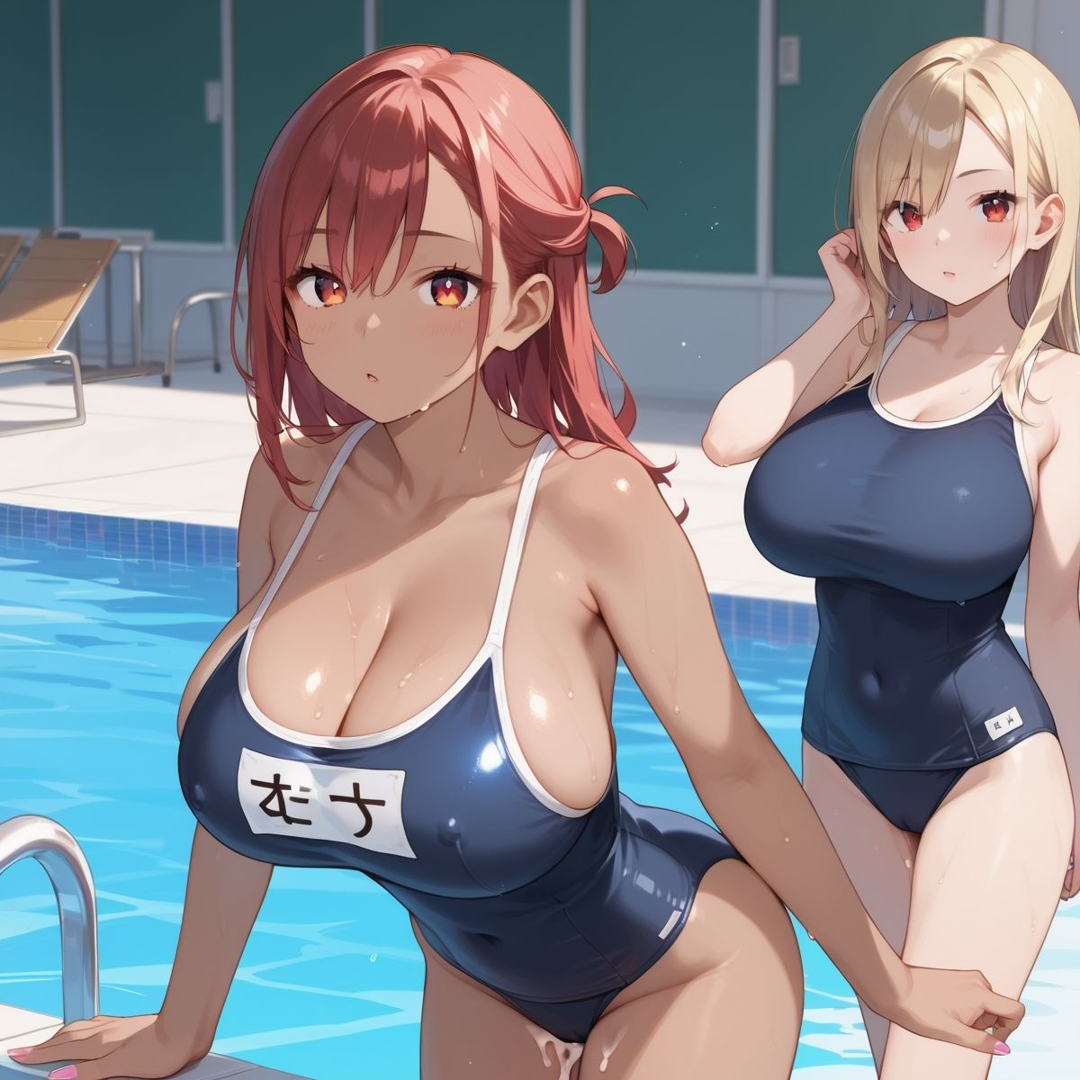 サンプル画像2:黒ギャル×スク水中出しパラダイス！【厳選画像205枚！】Vol.1(東京ギャル界隈) [d_516412]