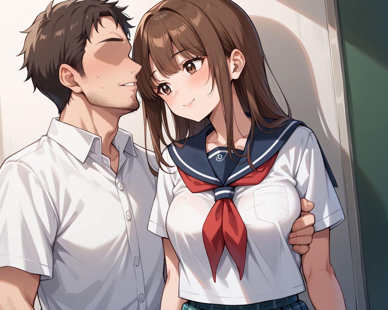 サンプル画像1:放課後にあった入社前のえっちな身体検査で性支配されるまで(あめりかん極太そーせーじ) [d_516428]