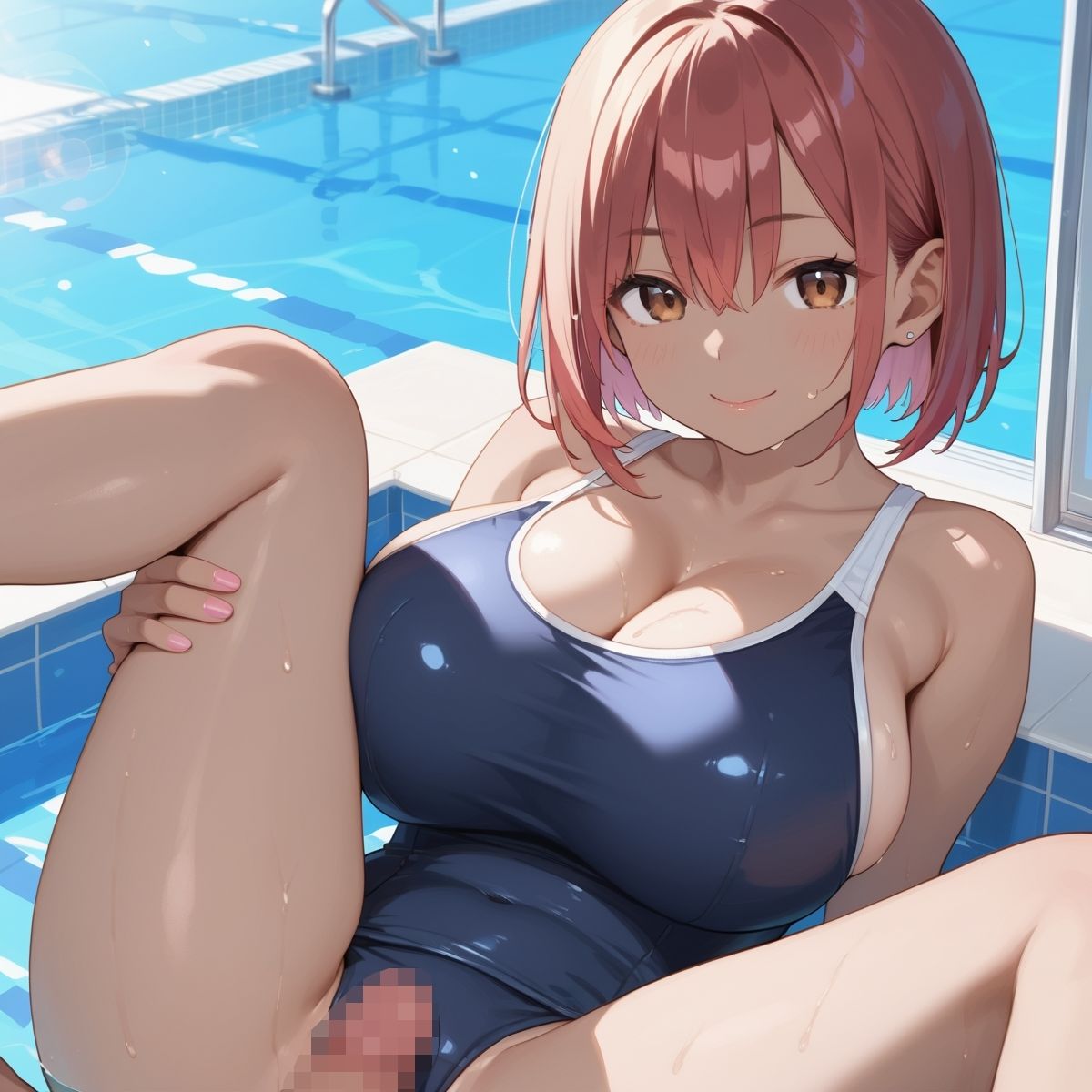 サンプル画像3:黒ギャル×スク水中出しパラダイス！【厳選画像205枚！】Vol.5(東京ギャル界隈) [d_516430]