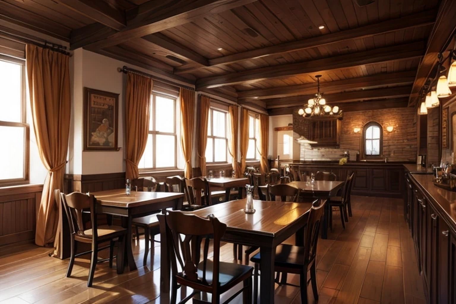 サンプル画像1:酒場・BAR 背景素材(豊川内角) [d_516474]