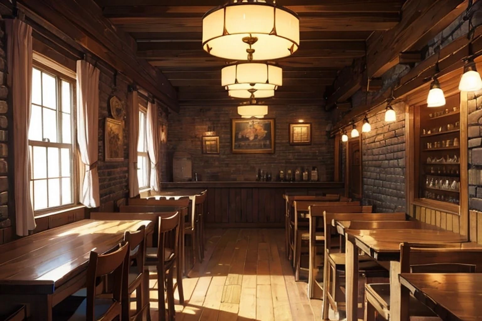 サンプル画像3:酒場・BAR 背景素材(豊川内角) [d_516474]