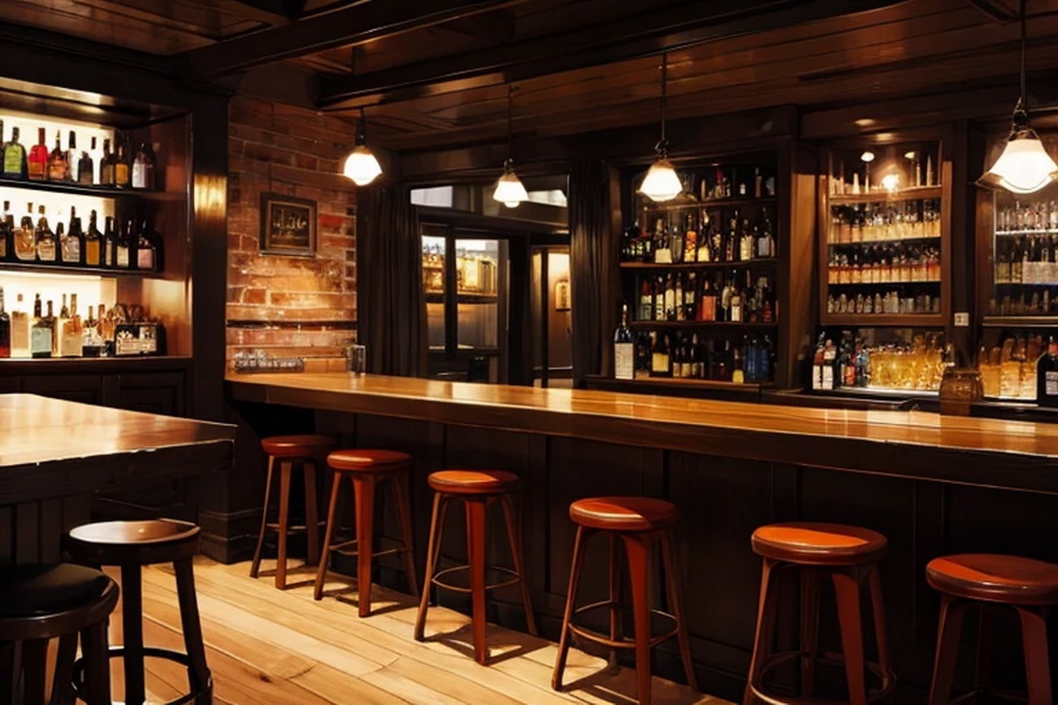 サンプル画像4:酒場・BAR 背景素材(豊川内角) [d_516474]