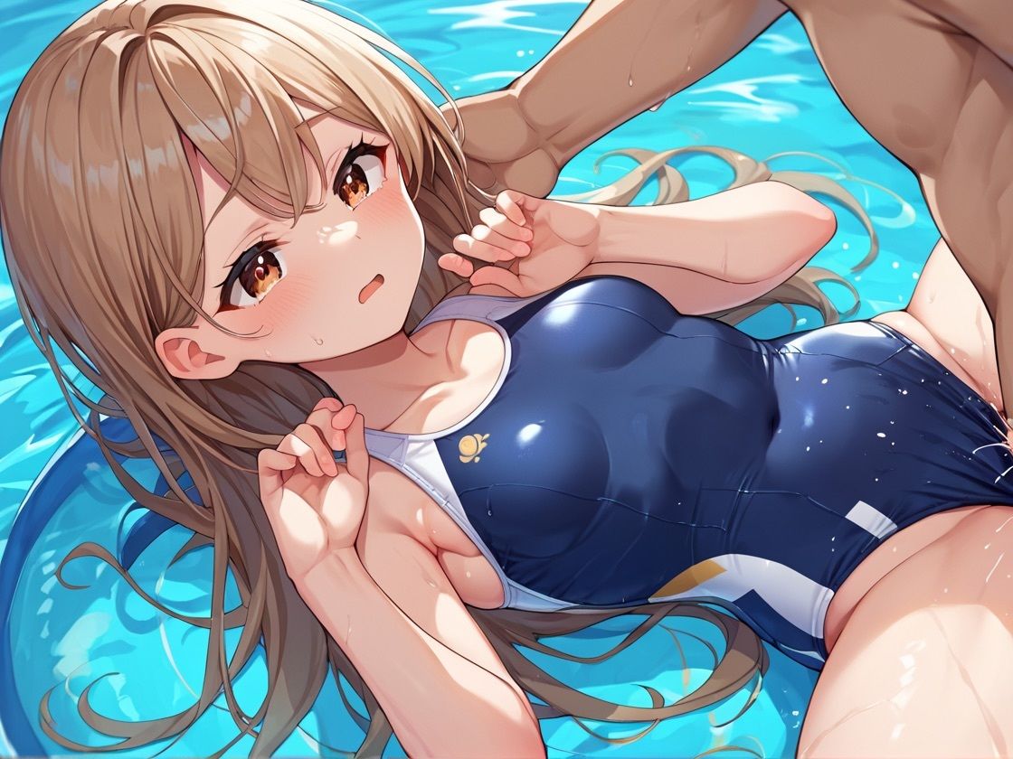 サンプル画像1:熱心に教えを求めるウブなスク水生徒に欲情し、無理やりハメちゃったら…その後、求め合うねっとり性交に発展。(にょん) [d_516515]