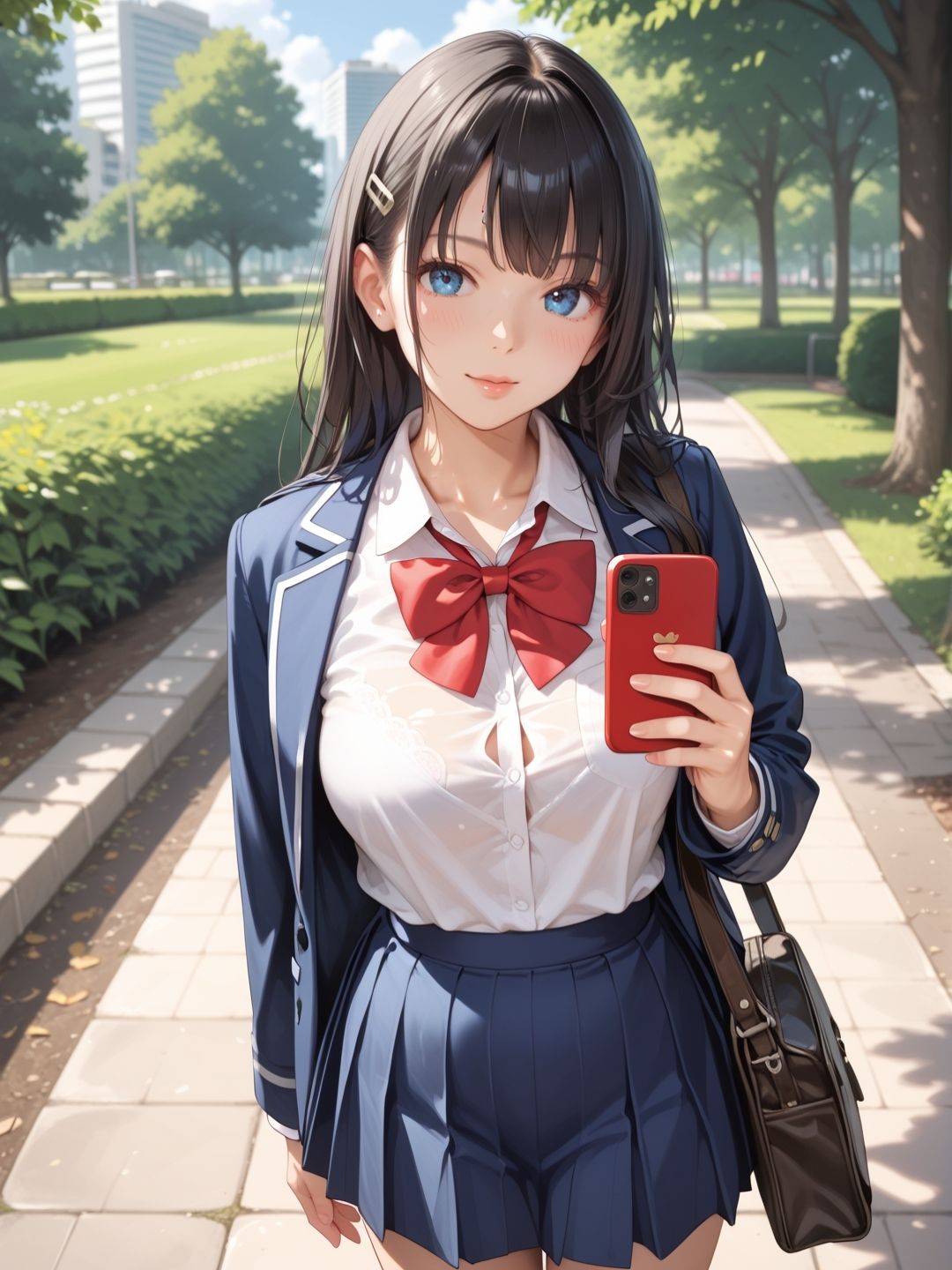 サンプル画像1:裏垢制服女子とのエッチが… 想像以上の巨乳痴女で何度も何度も中出ししちゃった…(ロールスロイス) [d_516576]