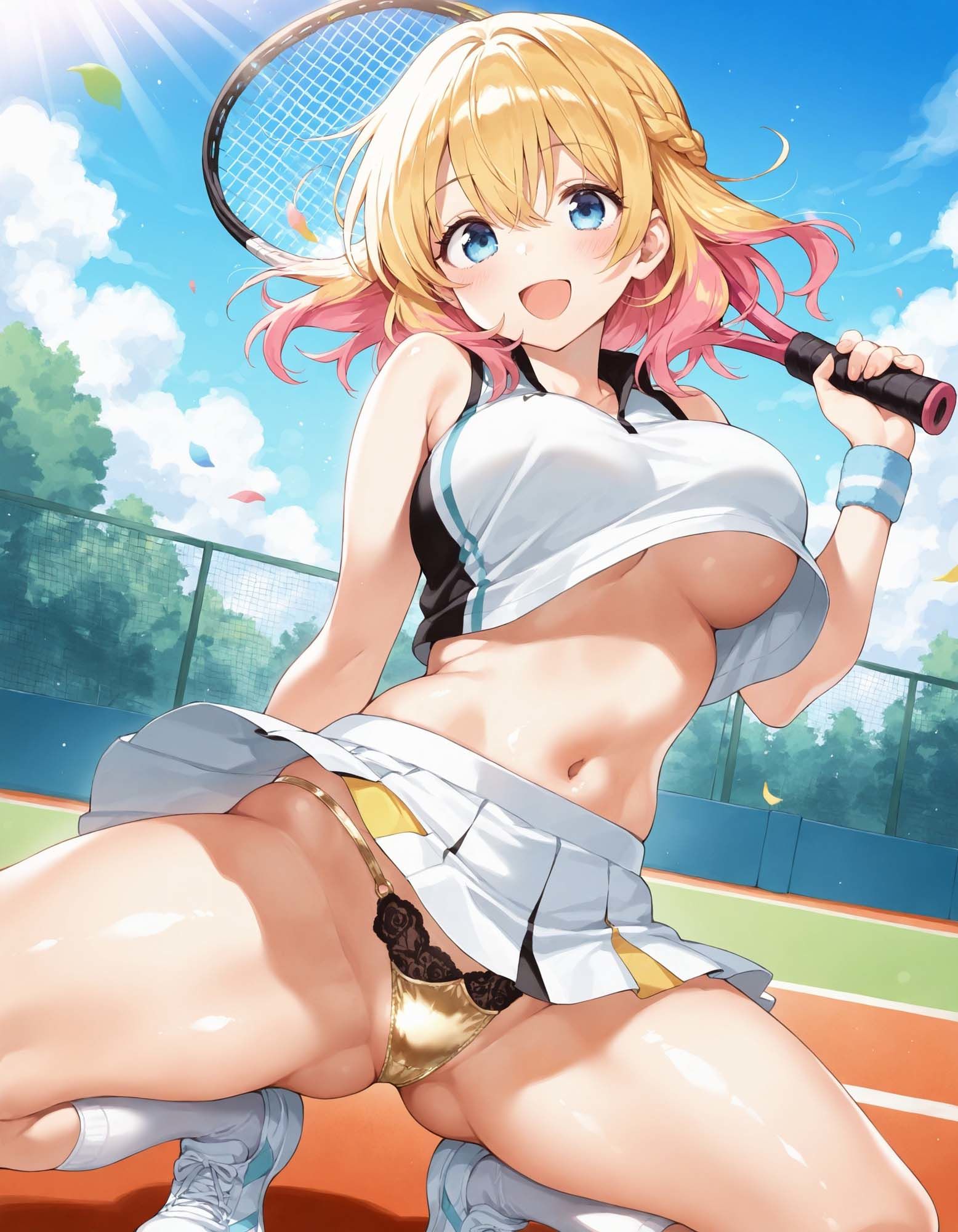 サンプル画像2:テニスウェアでしゃがみパンチラ(D.P.H.) [d_516595]