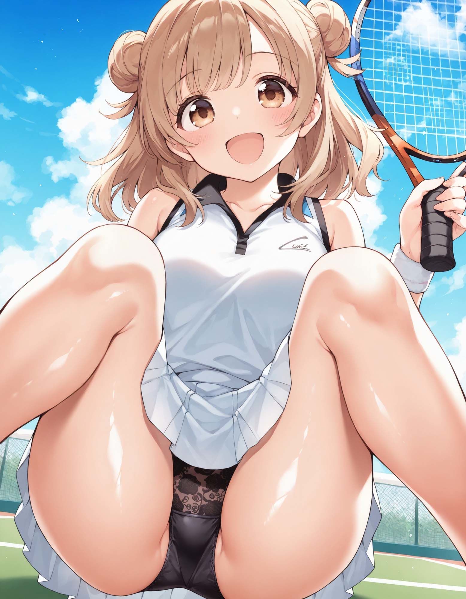 サンプル画像4:テニスウェアでしゃがみパンチラ(D.P.H.) [d_516595]