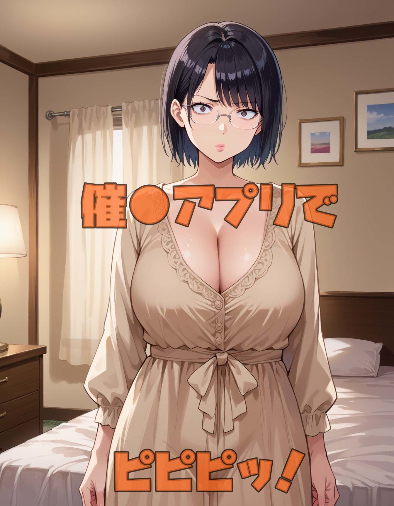 サンプル画像2:お隣の地味顔おばさんのお口で。(ツチノコ工房) [d_516684]