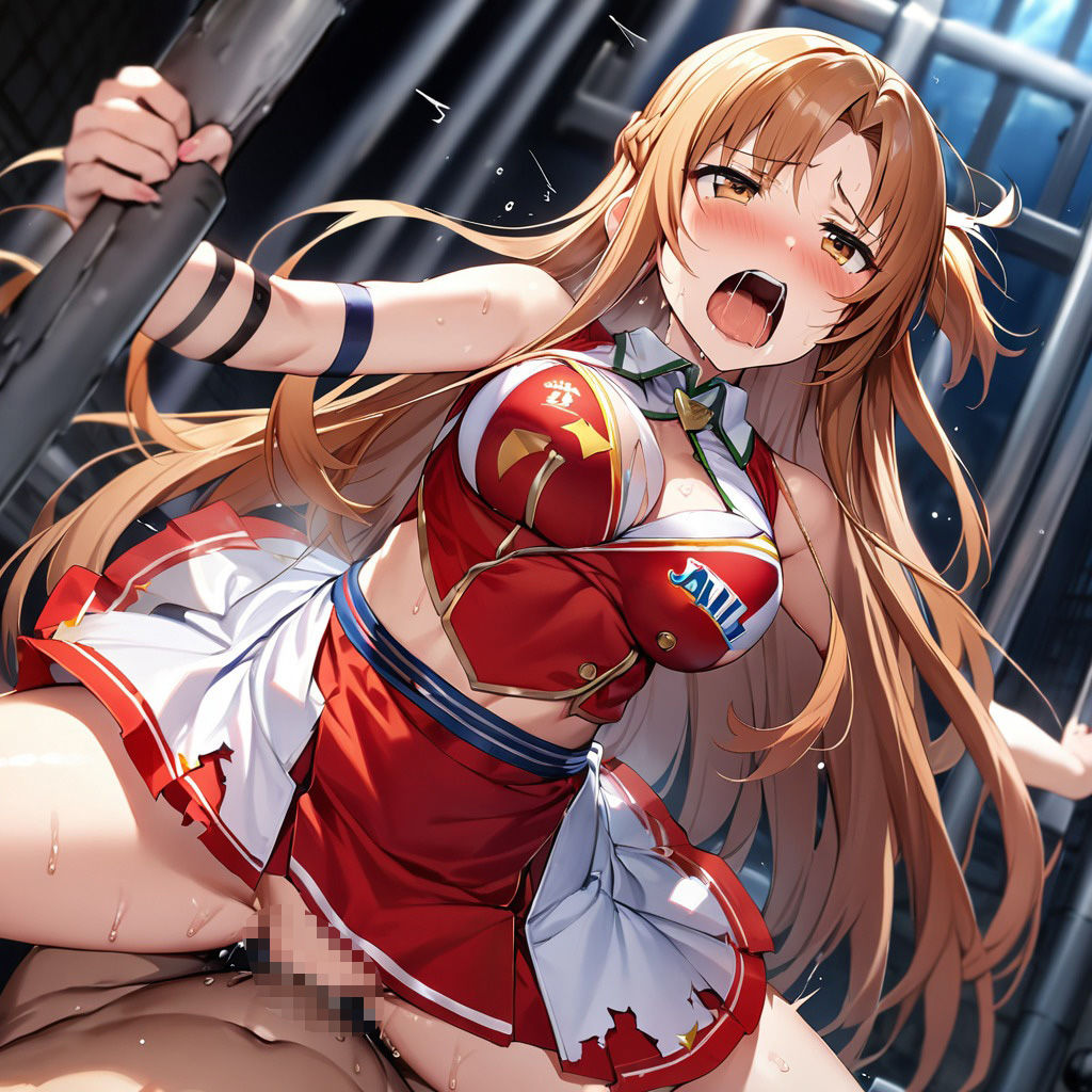 サンプル画像2:監獄 調教 レ〇プエロCG集 結〇アスナ編 コスプレ チアリーダー＆チャイナドレス＆メイド 〜 ソードアートオンライ〇 アスナ SA〇〜 【フルカラー全333枚】(サキュバス書房) [d_516828]