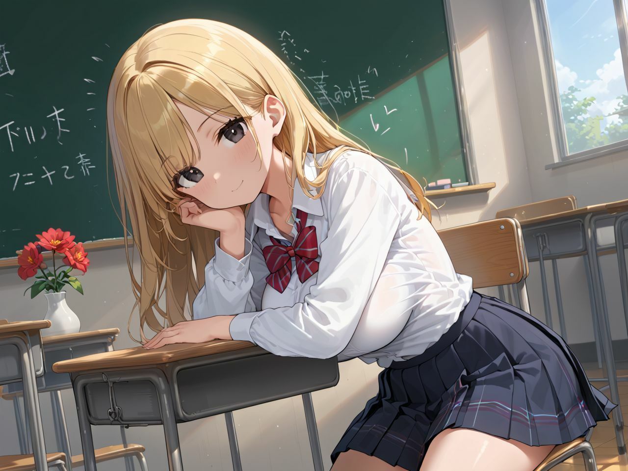 サンプル画像1:いつも誘ってくる爆乳ギャルを今日こそわからせる(美女造) [d_517153]