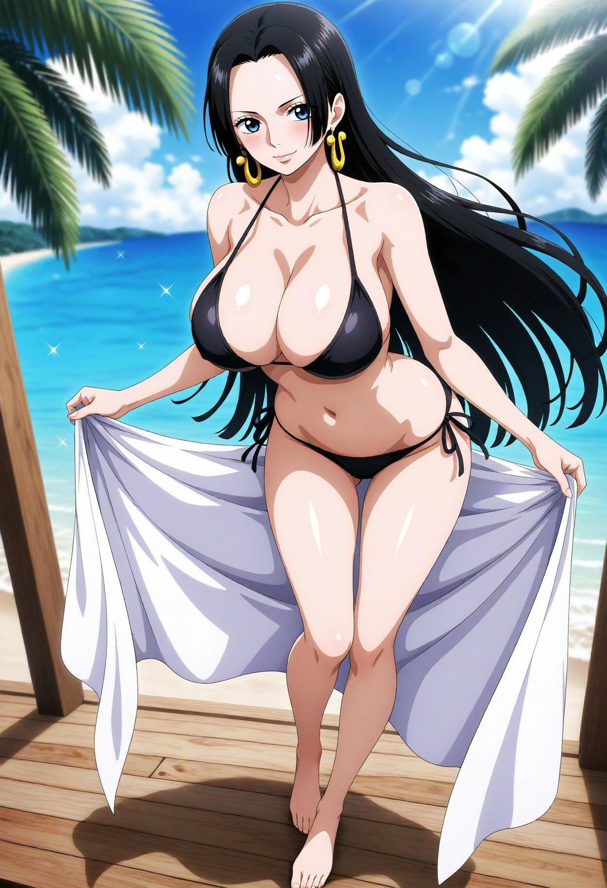 サンプル画像3:海賊女帝 ボア・ハンコックの濃厚な夏(お宝ガールズ) [d_517231]