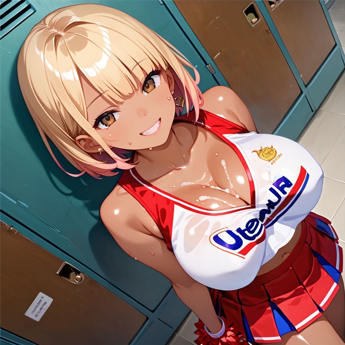 サンプル画像5:黒ギャルチアリーダー部！セックス記録パート2(エロステーブル) [d_517240]