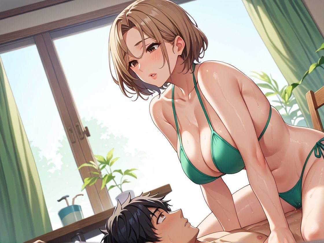 サンプル画像4:彼女が旅行の一週間、海外帰りの彼女の姉のえぐい腰使いに誘惑されて何度も何度も射精を繰り返した…。(にょん) [d_517306]