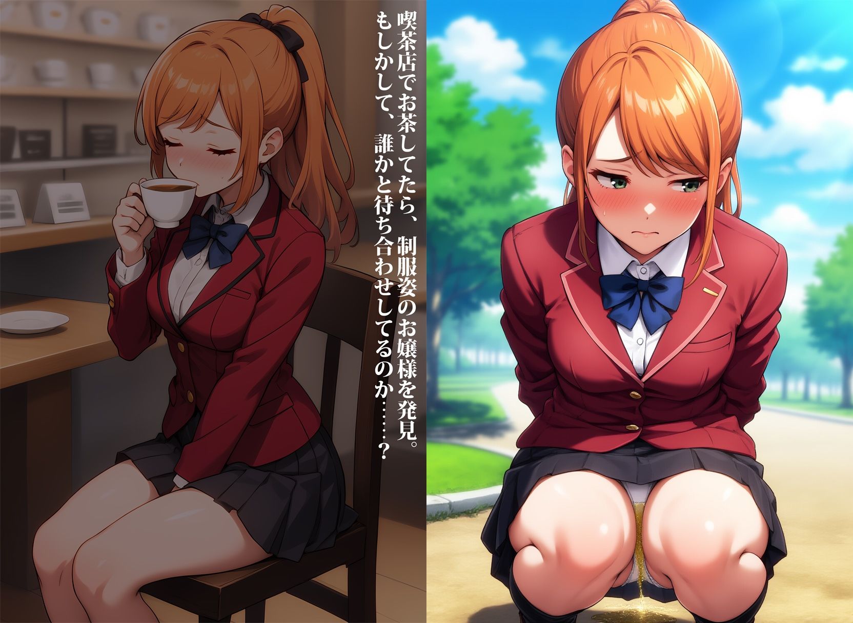 サンプル画像5:私立の学園に通ってるお嬢様のお漏らし(性癖ユガ芽) [d_517377]